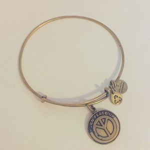 Alex and ani turn peace up bracelet